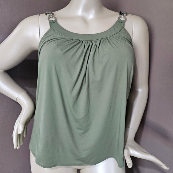 Coco Reef Classic Solids Ultra-Fit Underwire Tankini Top 34DD - Picture 2 of 13